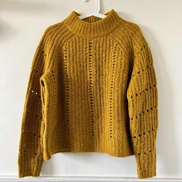 Madewell Pointelle Mockneck Pullover 